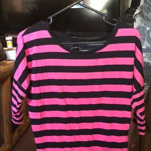 Black and Pink striped shirt